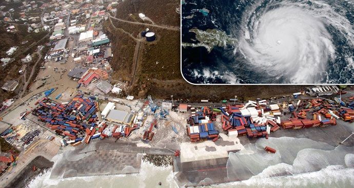 Hurikán Irma smetl několik karibských ostrovů