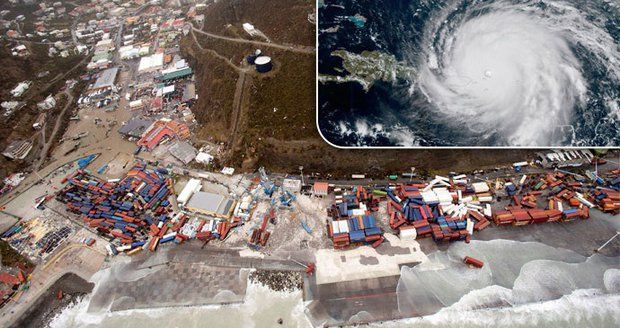 Hurikán Irma smetl celý ostrov v Karibiku. Zabil 10 lidí včetně dítěte, ničil domy