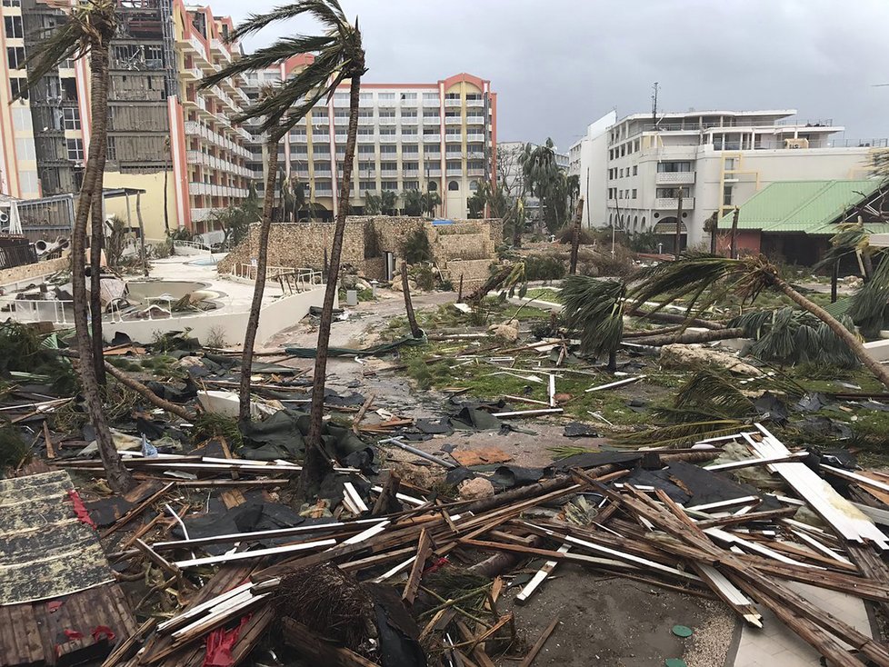 Hurikán Irma zpustošil ostrov Svatý Martin