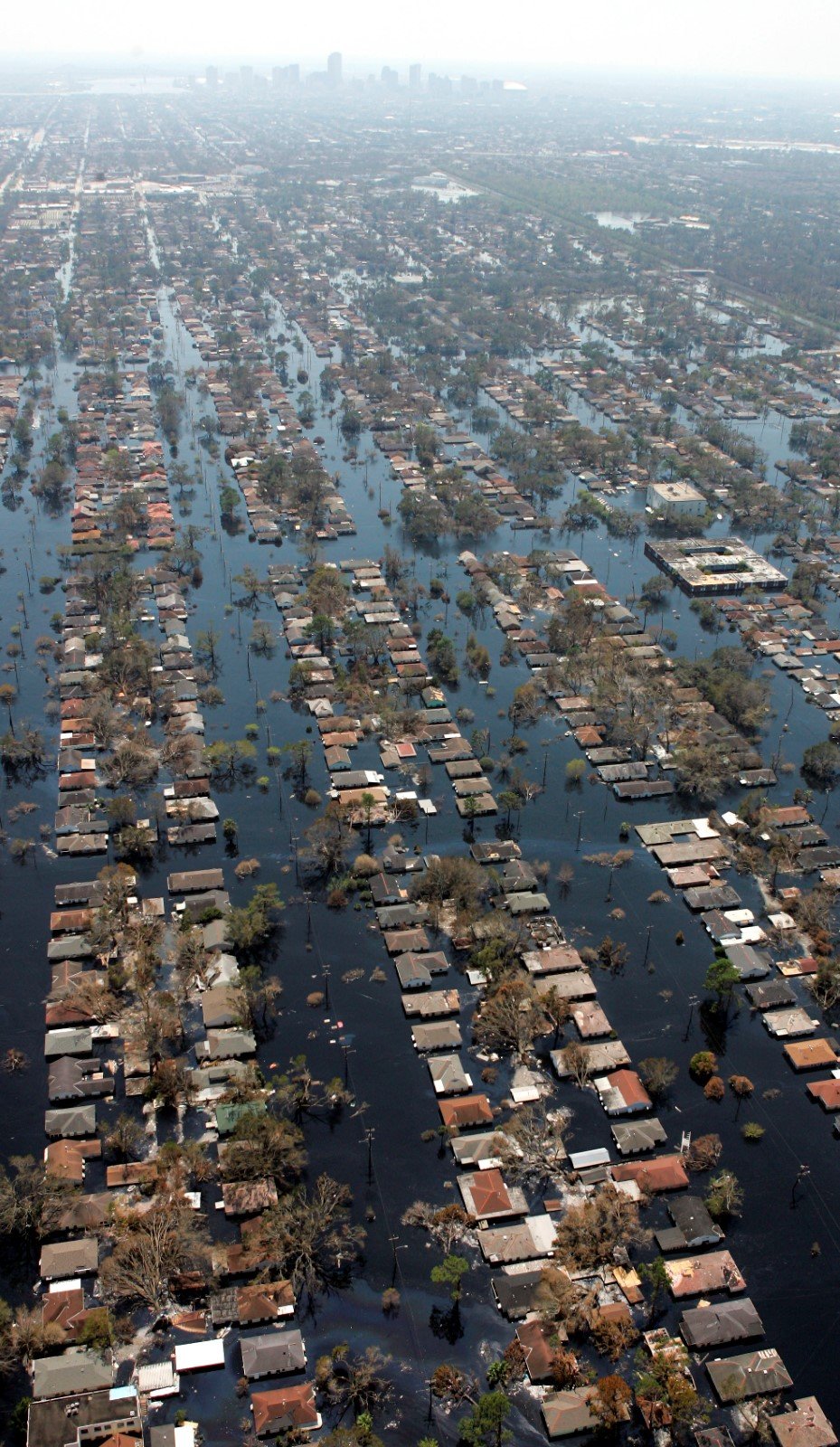 Hurikán Katrina v New Orleans, září 2005.