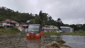 Hurikán Maria zasáhl ostrov Guadeloupe