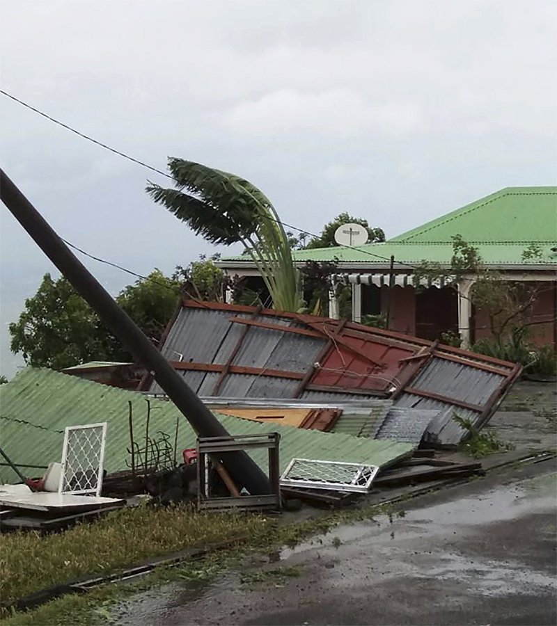 Hurikán Maria zasáhl ostrov Guadeloupe.