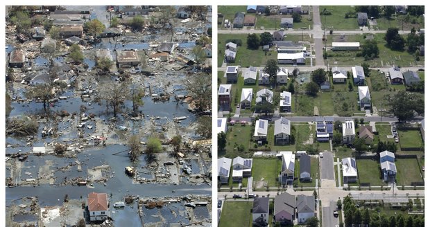 Před deseti lety pustošila USA Katrina: Jak vypadají zasažená města dnes?