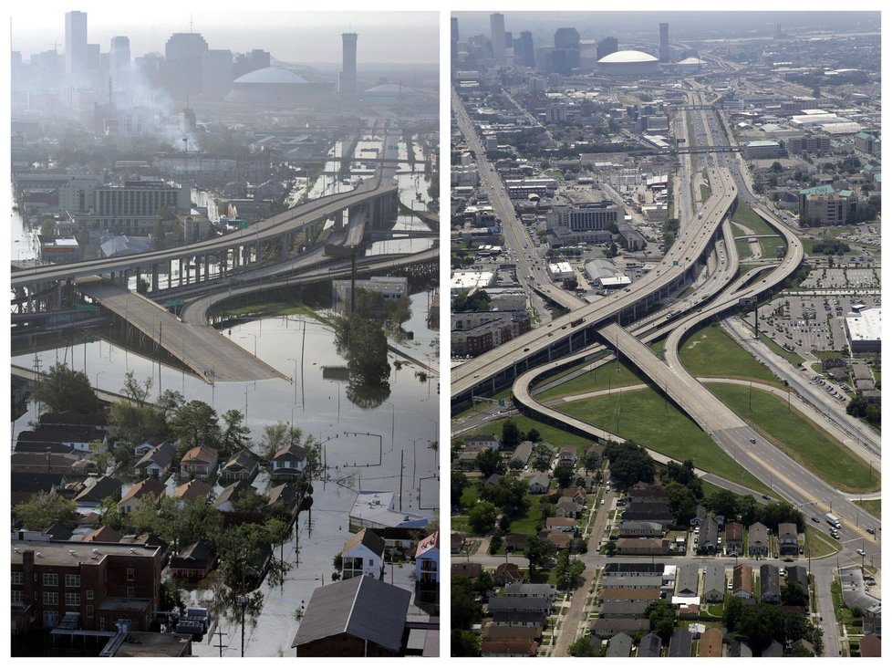 Před deseti lety pustošila USA Katrina: Jak vypadají zasažená města dnes?