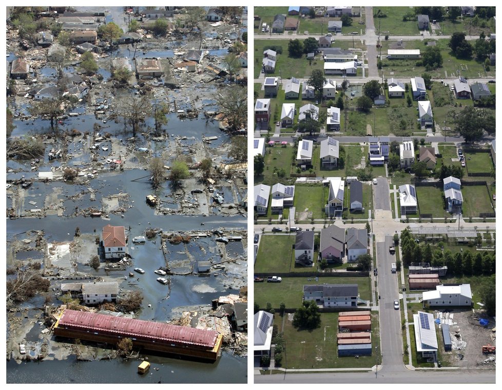 Před deseti lety pustošila USA Katrina: Jak vypadají zasažená města dnes?