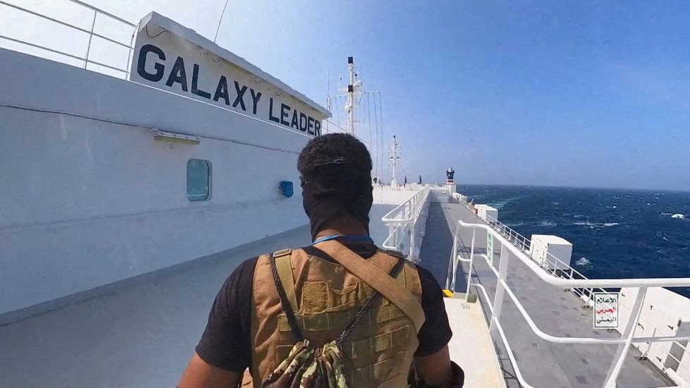 Húsijští rebelové v listopadu zajali loď Galaxy Leader.