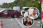 Mladí silničáře Davida a Damiána srazilo na D2 u Hustopečí auto