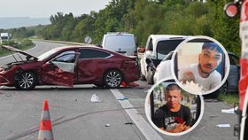 Silničáře (†18, 21) smetlo a zabilo u Hustopečí auto: Zoufalé rodiny mladíků dluží peníze za pohřeb