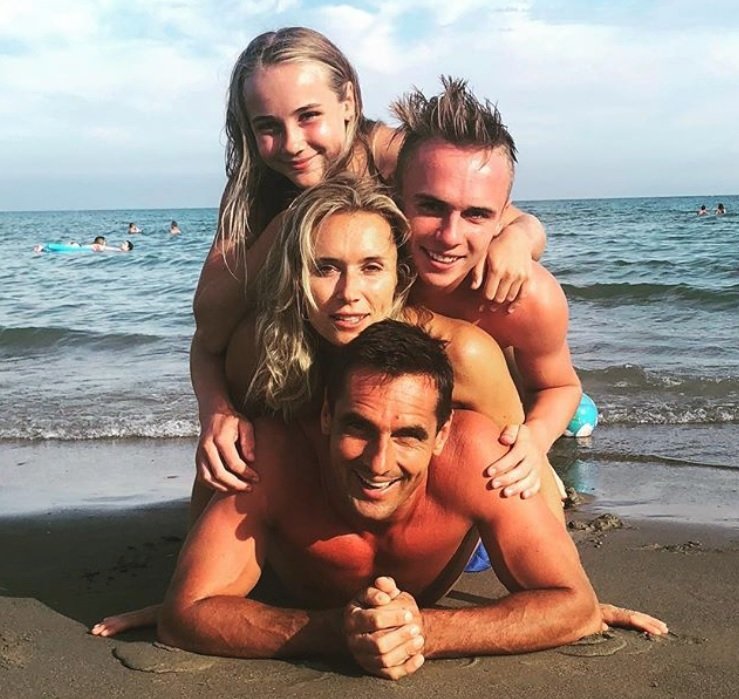 Roman Šebrle s rodinou na dovolené
