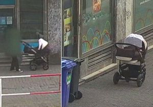 Opilá matka se v centru Prahy vypravila i s kočárkem a miminkem na nákupy. Byla klika, že na kočárek nespadla.