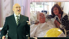 Kapelník Václav Hybš (79) ještě dokázal se srdcem, které skoro nepracovalo, dojít k lékařce. Pak už ujížděl na sál.