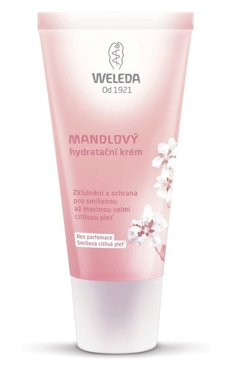 Mandlový hydrtační krém Weleda, 379 Kč (30 ml). Koupíte na www.weleda.cz.