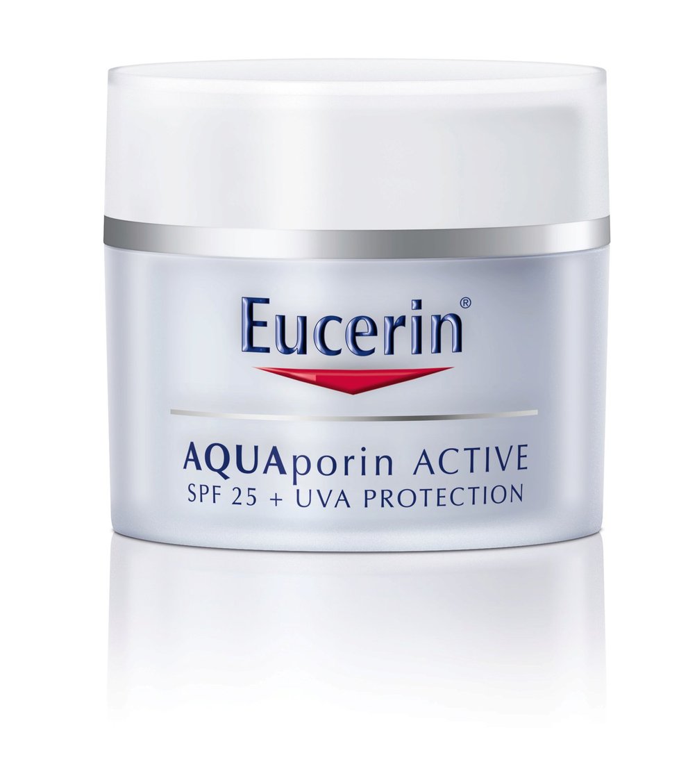 Hydratační krém AQUAporin Active, Eucerin, 555 Kč (50 ml). Koupíte v lékárnách.