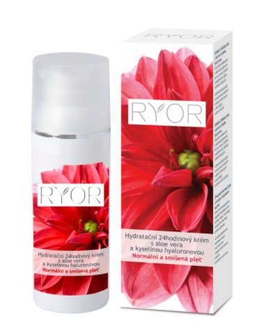 Hydratační 24hodinový krém s aloe vera a kys. hyaluronovou, Ryor, 109 Kč (50 ml). Koupíte na www.eshop.ryor.cz.