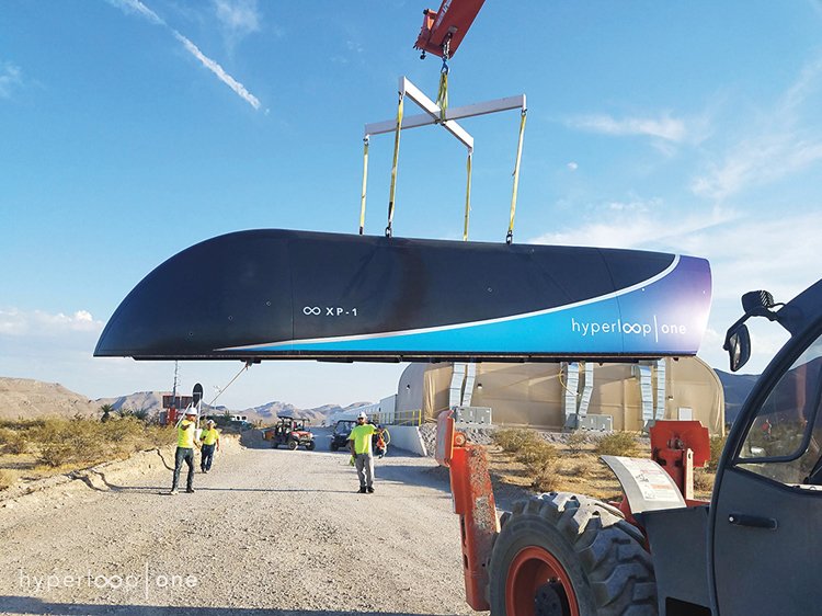 Hyperloop One představil na začátku roku vlastní soupravu, která je testována na půl kilometrovém okruhu v americkém státě Nevada