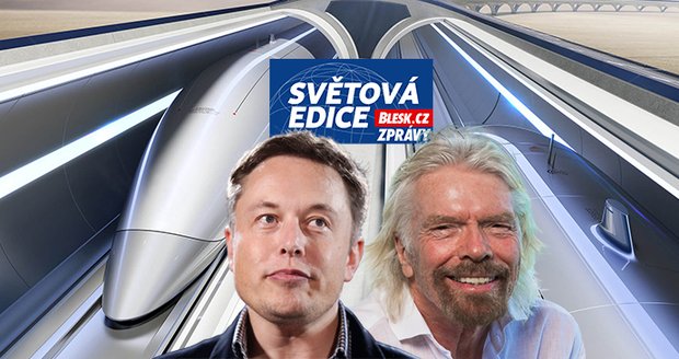 Levitující rychlovlak v potrubní poště. Branson závodí v Muskově projektu hyperloop