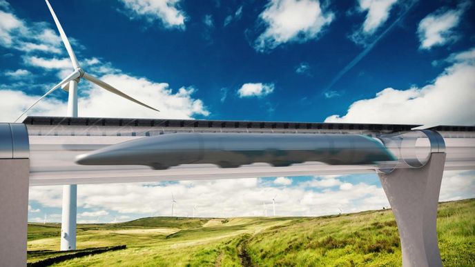 »Dálnice« hyperloopu se nebude dotýkat země.