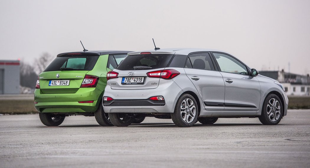 Hyundai i20 1.0 T-GDI 7DCT vs. Škoda Fabia 1.0 TSI DSG