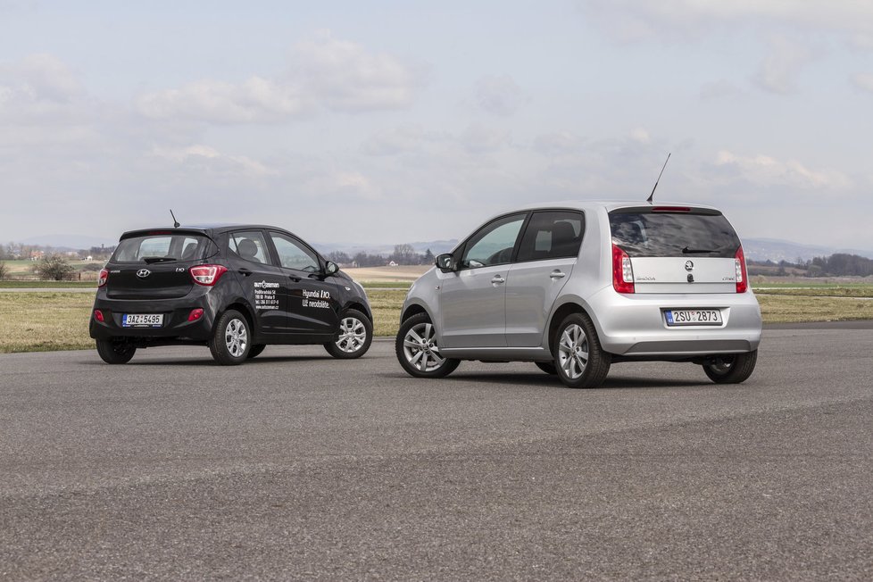 Hyundai i10 1.0i/48,5 kW vs. Škoda Citigo 1.0 MPI/55 kW