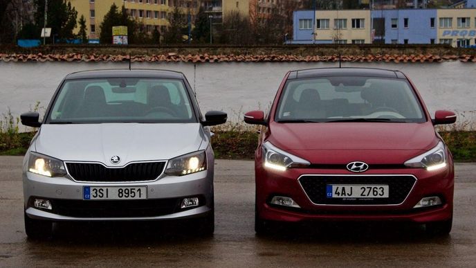 Hyundai i20 1.4i vs. Škoda Fabia 1.2 TSI