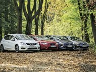 Hyundai i30 1.6 CRDi vs. Nissan Pulsar 1.5 dCi vs. Renault Mégane 1.5 dCi vs. Seat Leon 1.6 TDI