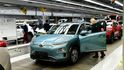 Hyundai loni zahájilo v Nošovicích výrobu elektromobilu Kona.