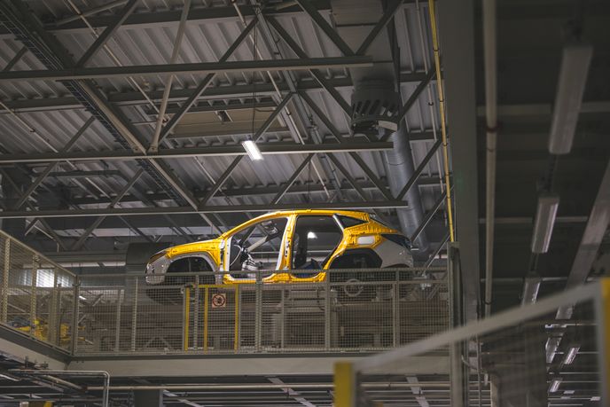 Výrobní závod automobilky Hyundai v Nošovicích. Výrobní závod automobilky Hyundai v Nošovicích.