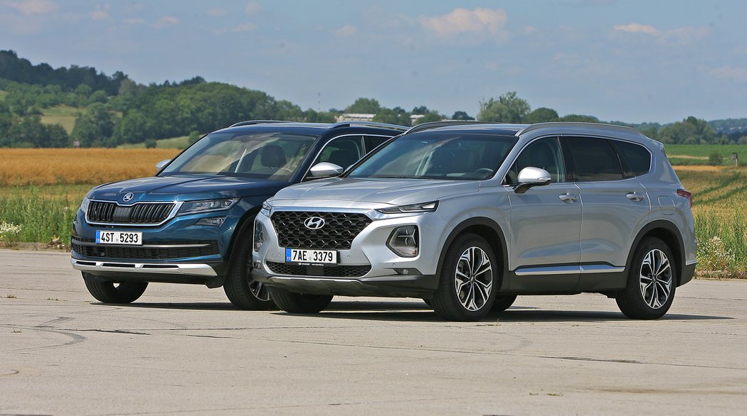 Hyundai Santa Fe 2.2 CRDi vs. Škoda Kodiaq 2.0 TDI