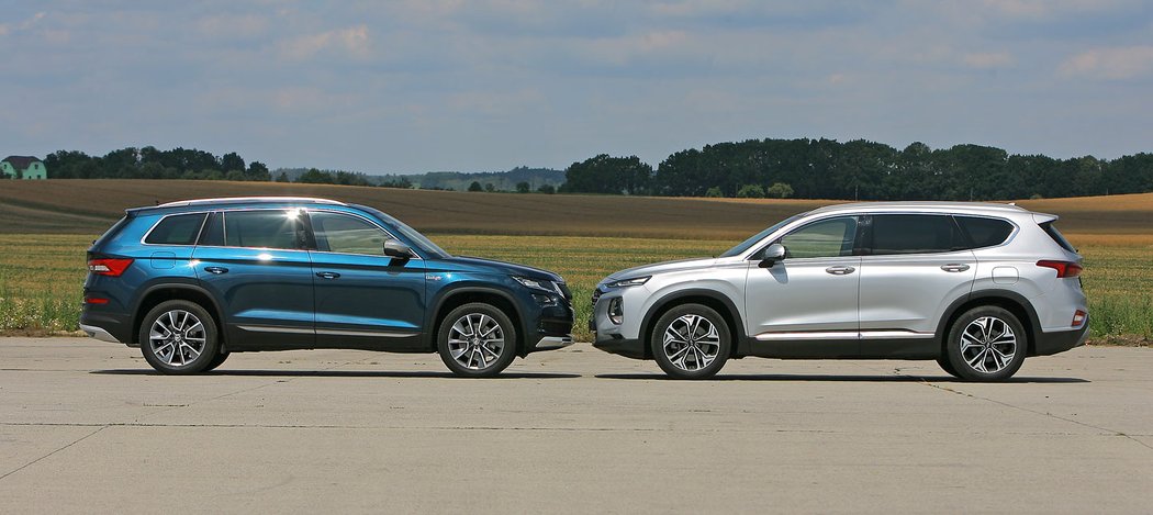 Hyundai Santa Fe 2.2 CRDi vs. Škoda Kodiaq 2.0 TDI