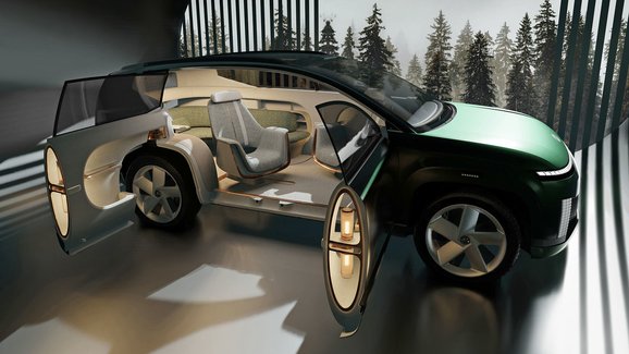 Hyundai představuje koncept Seven, studii elektrického SUV s pohovkou