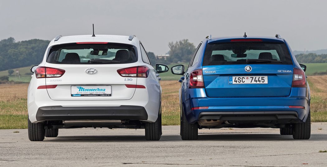 Hyundai i30 kombi 1.0 T-GDI vs. Škoda Octavia Combi 1.0 TSI