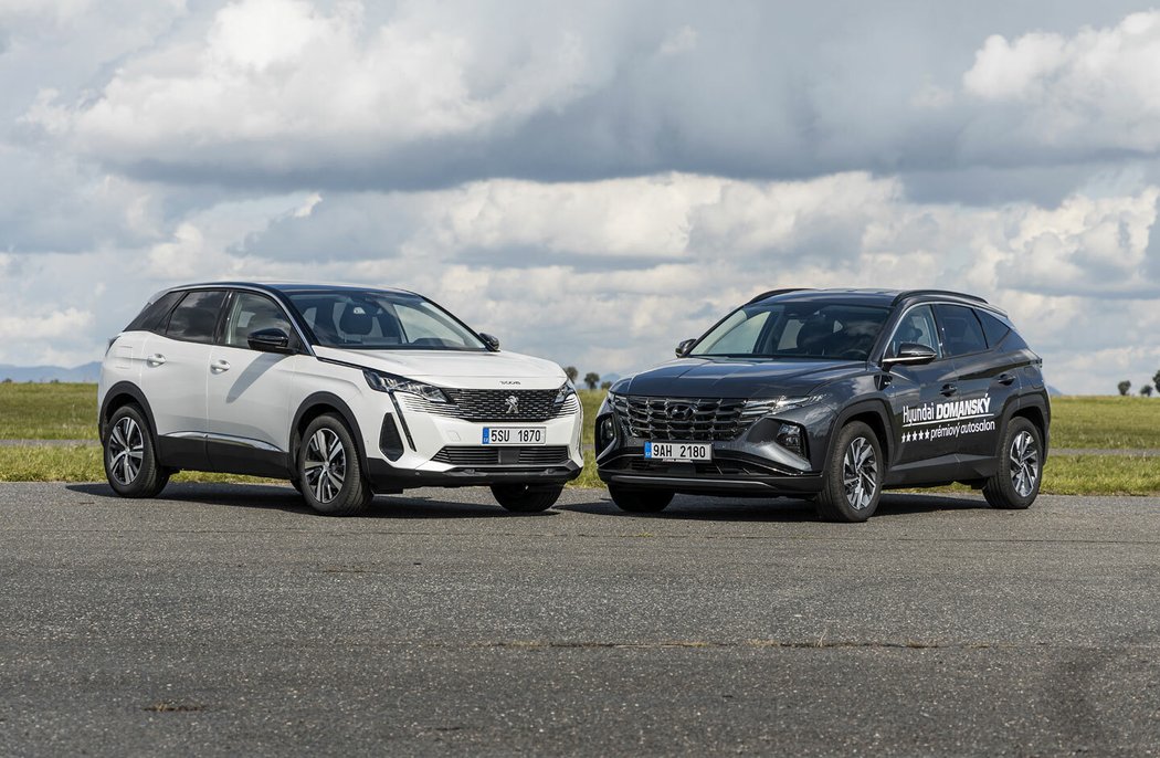 Hyundai Tucson 1.6 T-GDI MHEV EDC vs. Peugeot 3008 1.2 PureTech EAT8