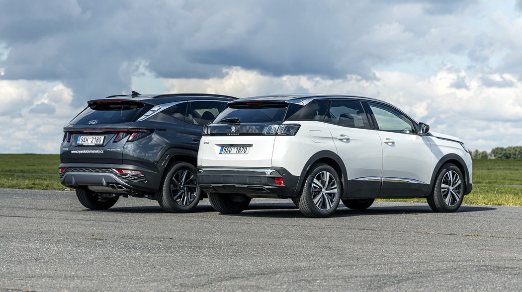 Hyundai Tucson 1.6 T-GDI MHEV EDC vs. Peugeot 3008 1.2 PureTech EAT8