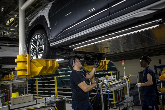 Výroba modelu Kona Electric v Nošovicích. Výroba modelu Kona Electric v Nošovicích.