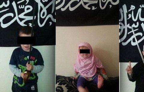 Fanatik nafotil šestiletého syna jako teroristu! Dcerku navlékl do hidžábu