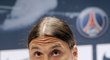 Zlatan Ibrahimovic na tiskové konferenci PSG.