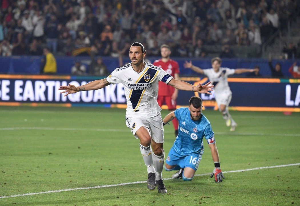 Hvězda MLS a Los Angeles Galaxy Zlatan Ibrahimovič