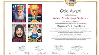 Reflex získal mezinárodní ocenění The ICMA. Porota udělila Gold Award kultovním obálkám Jana Ignáce Říhy