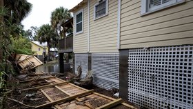 Škody po hurikánu Idalia na Floridě (31.8.2023)