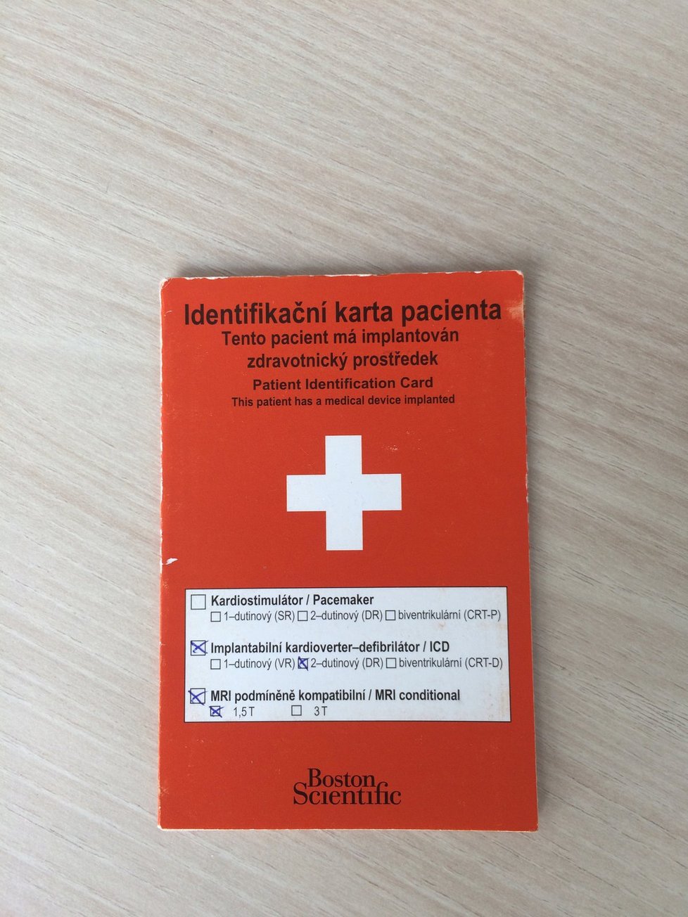 Identifikační karta pro každého pacienta