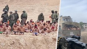 Svlékání Palestinců při zatýkání v Pásmu Gazy