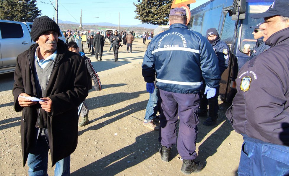 Běženci v táboře Idomeni