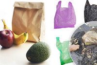 Papírová taška zlem, igelitka je ekologičtější. Bez recyklace ale končí v žaludcích ryb
