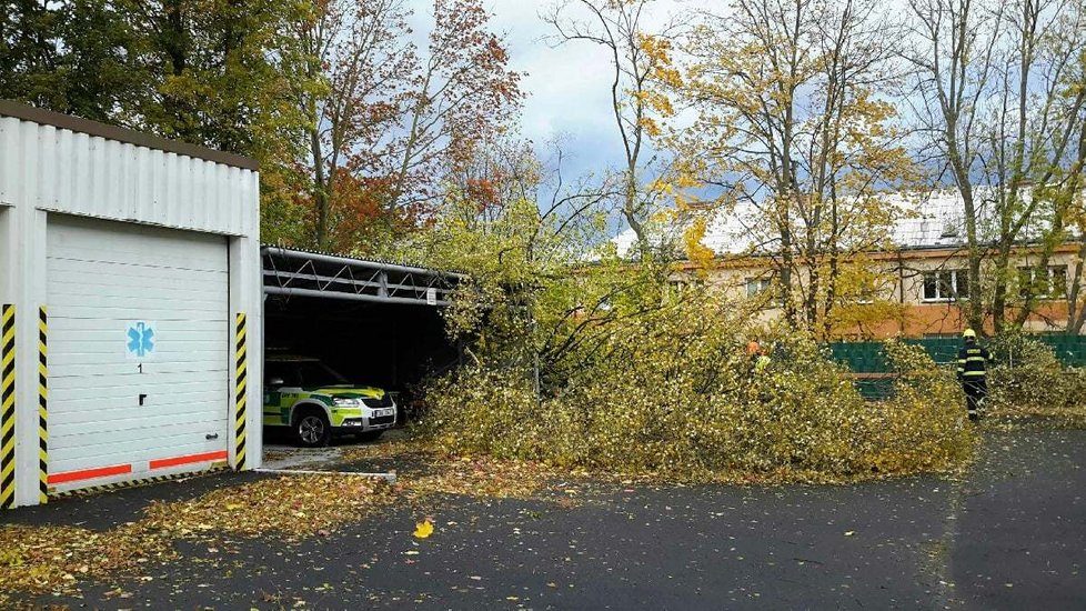 Řádění bouře Ignatz v Karlovarském kraji (21.10.2021)