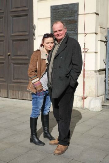 Igor Bareš s partnerkou, herečkou Antonií Talackovou