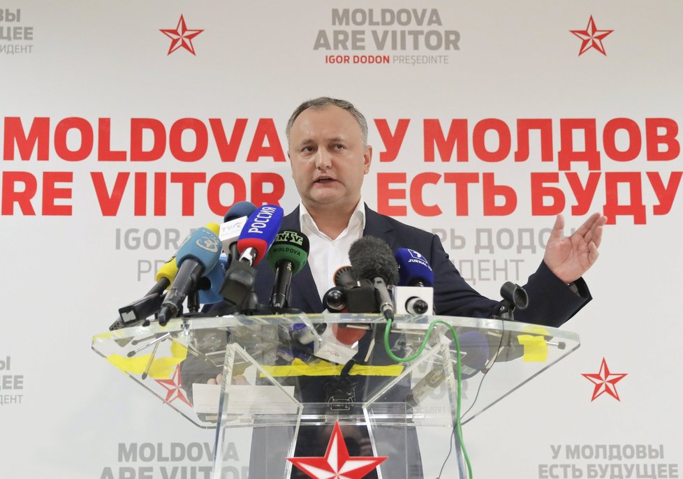 Nově zvolený moldavský prezident Igor Dodon