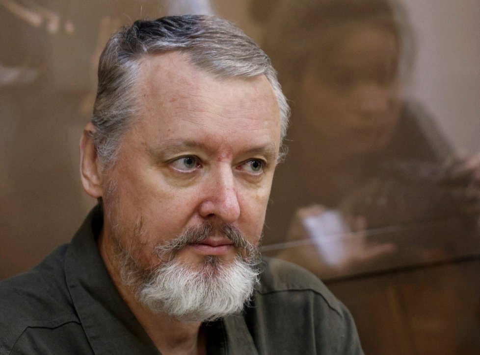 Igor Girkin alias Strelkov u soudu v Moskvě (29. 8. 2023)