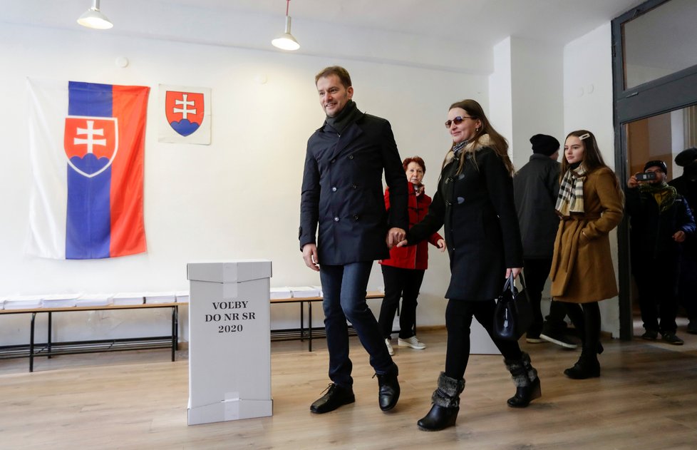 Slovenské volby 2020: Igor Matovič (OLaNO) s rodinou