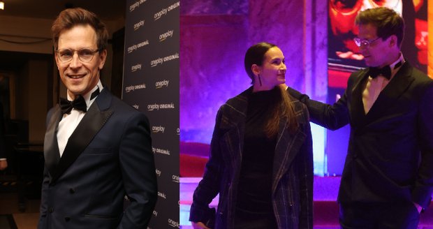 Igor Orozovič vyrazil na premiéru s manželkou.