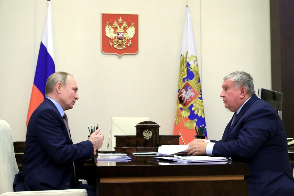 Igor Sečin s Vladimirem Putinem.